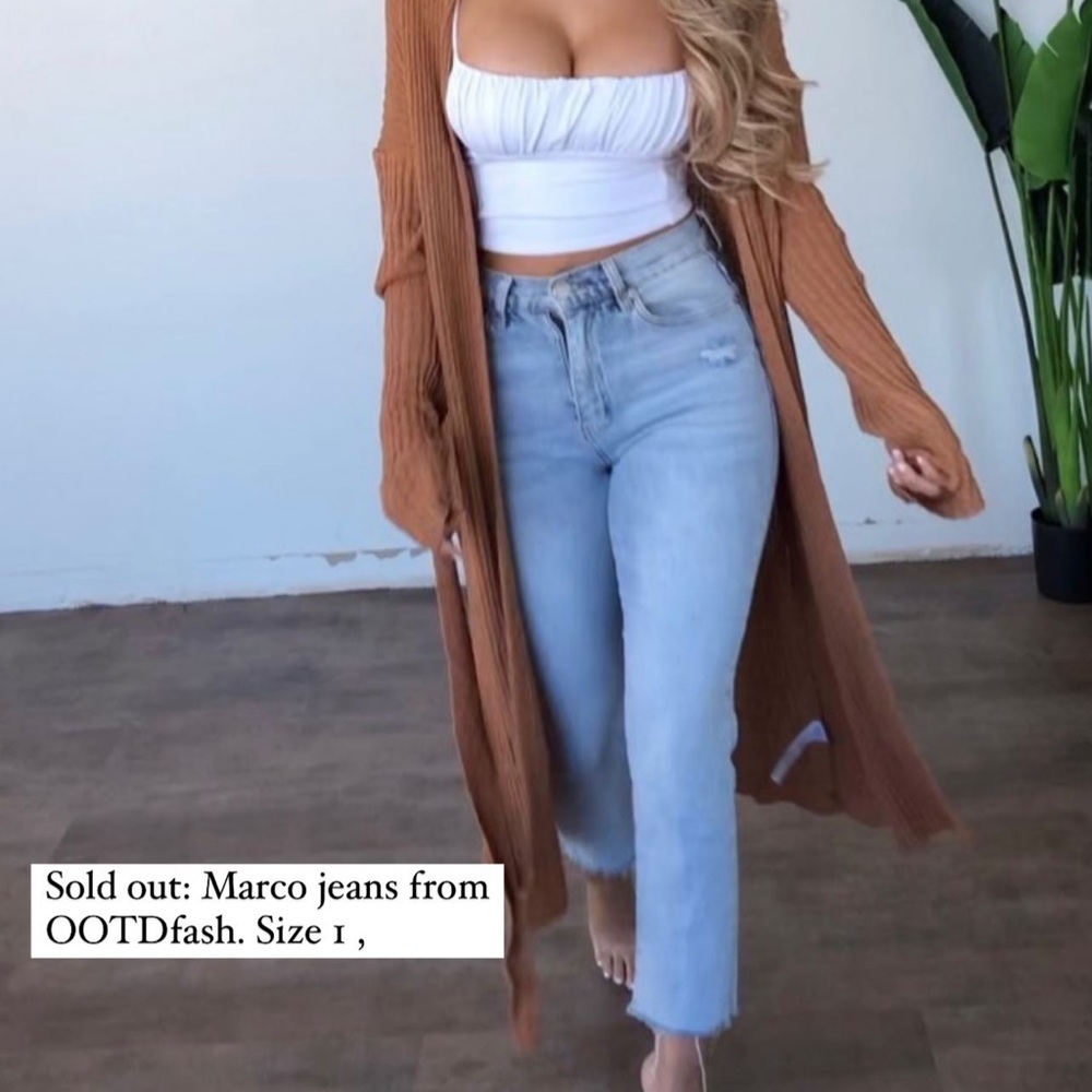 Marco straight leg Jean - light wash. Size 1